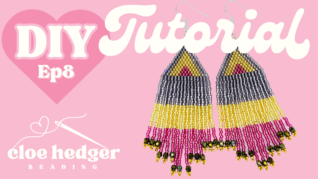 How to Make Fringe Earrings. Beading Tutorial Episode 8