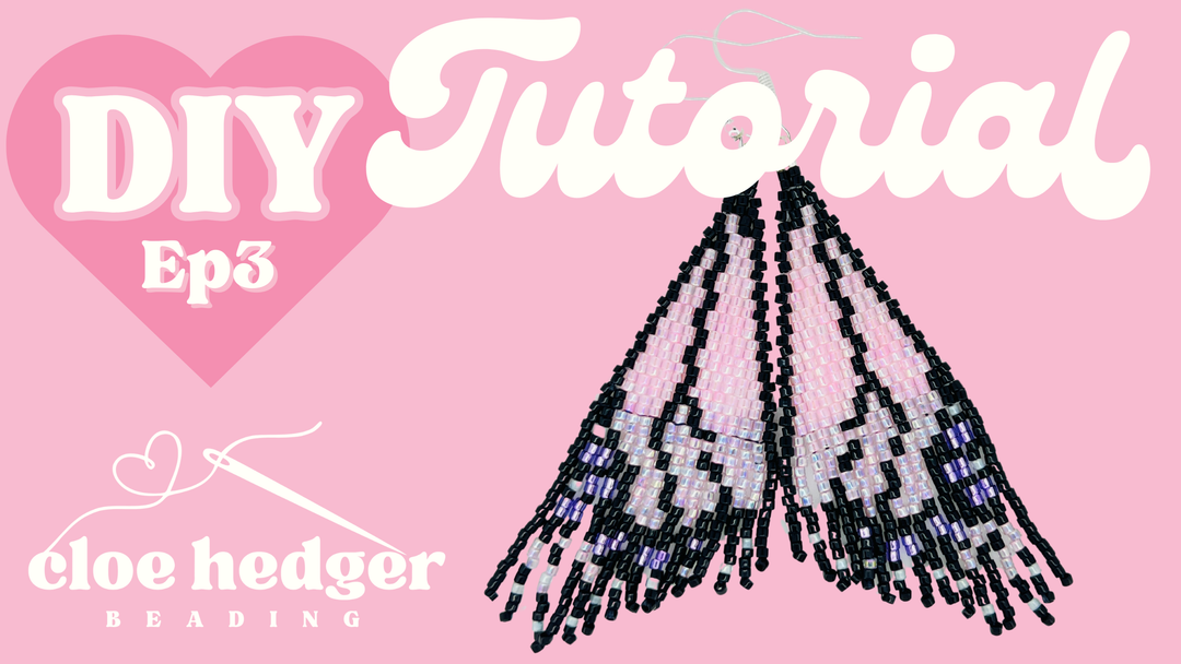 How To Make Butterfly Wing Earrings. Beading Tutorial Episode 12