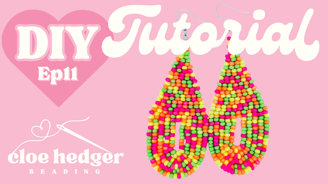 How to Make Brick Stitch Earrings Tutorial 11