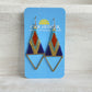 Brass Triangle Woven Earrings