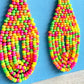 Swooping Hoops Woven Earrings