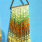 Gradient Sun Beaded Fringe Earrings