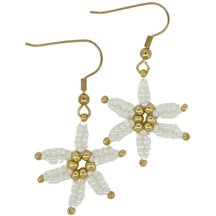 Sparkle Star Earrings – Delicate Beaded Star Earrings