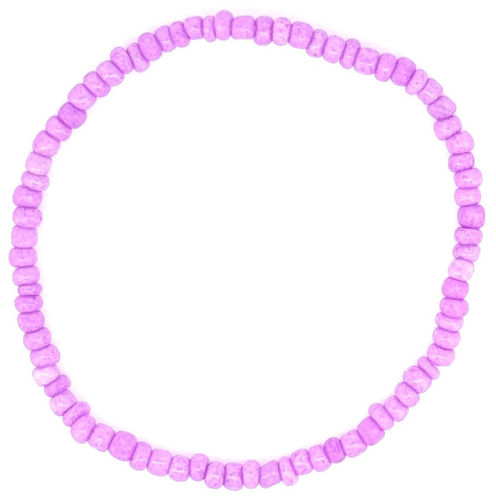 Lavender Love Bracelet – Pastel Purple Glass Seed Bead Bracelet