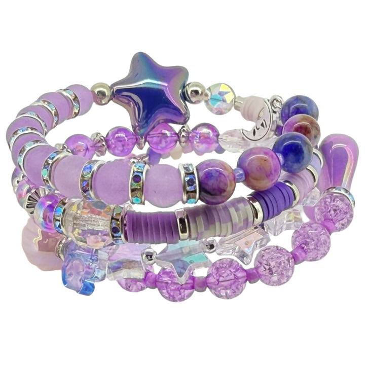 Starlight Dreamer Stacking Bracelet 🌙💜 (One-of-a-Kind)