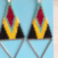 Steel Triangle Woven Earrings