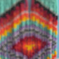 Aztec Rainbow Beaded Fringe Earrings